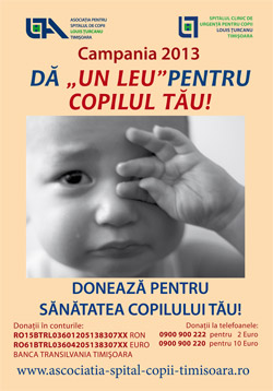 Banner Asociatia pentru Spitalul de copii Louis Turcanu