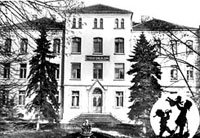 Clădirea spitalului în 1902